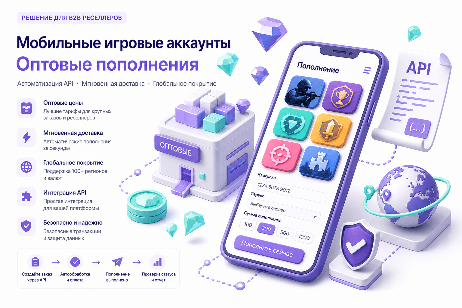 Оптовые Valorant Points (VP) — пополнение Riot, API для реселлеров