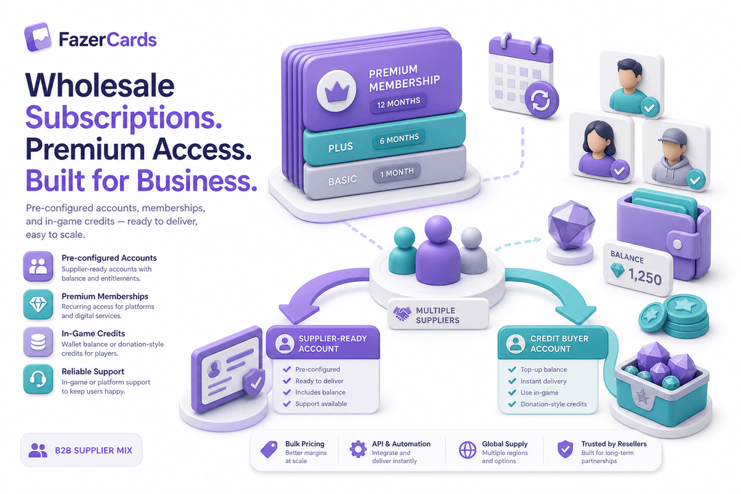 FazerCards - Digital Products Reseller Platform